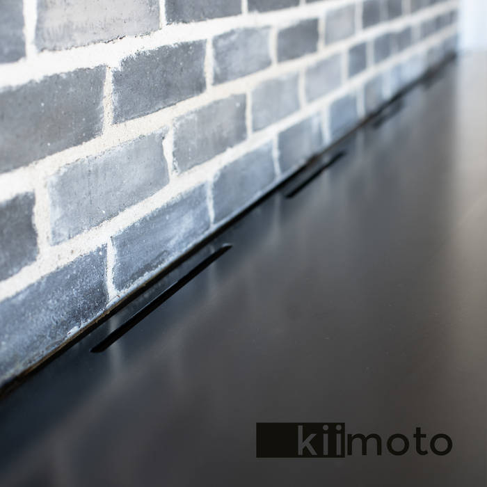 .kii9 | Kamin in zwei Zimmern | kiimoto Speicherkamin, kiimoto kamine kiimoto kamine Kamar Tidur Gaya Eklektik Beton Bertulang Lighting