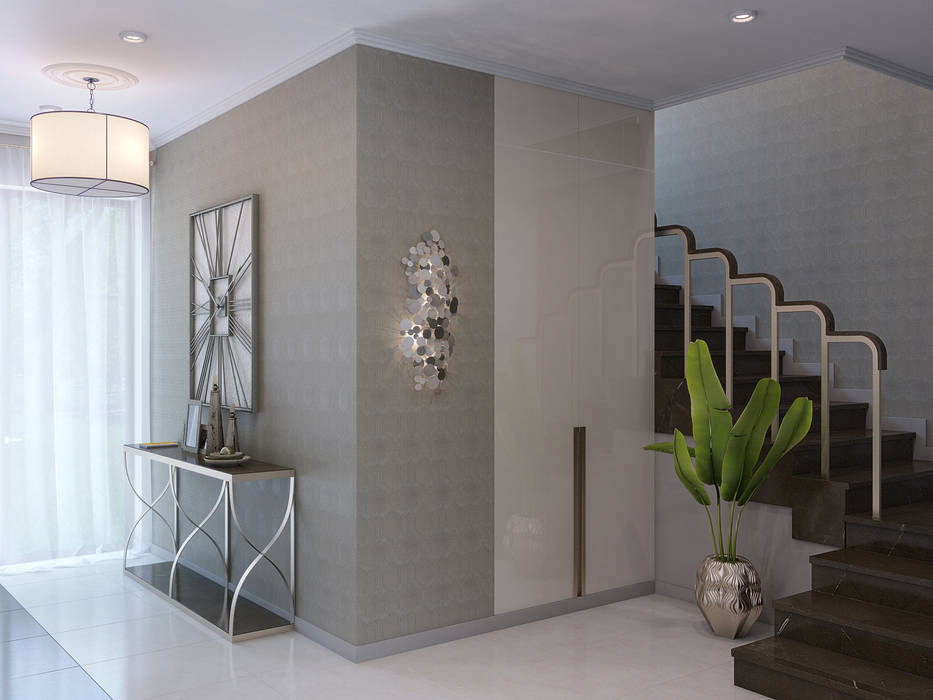 «Cream dream», Wide Design Group Wide Design Group Classic corridor, hallway & stairs