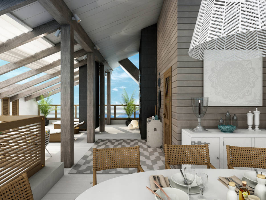 «Cream dream», Wide Design Group Wide Design Group Classic style balcony, veranda & terrace