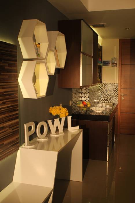 Beverly Honeycomb Tipe Studio Apartment, POWL Studio POWL Studio オリジナルデザインの キッチン