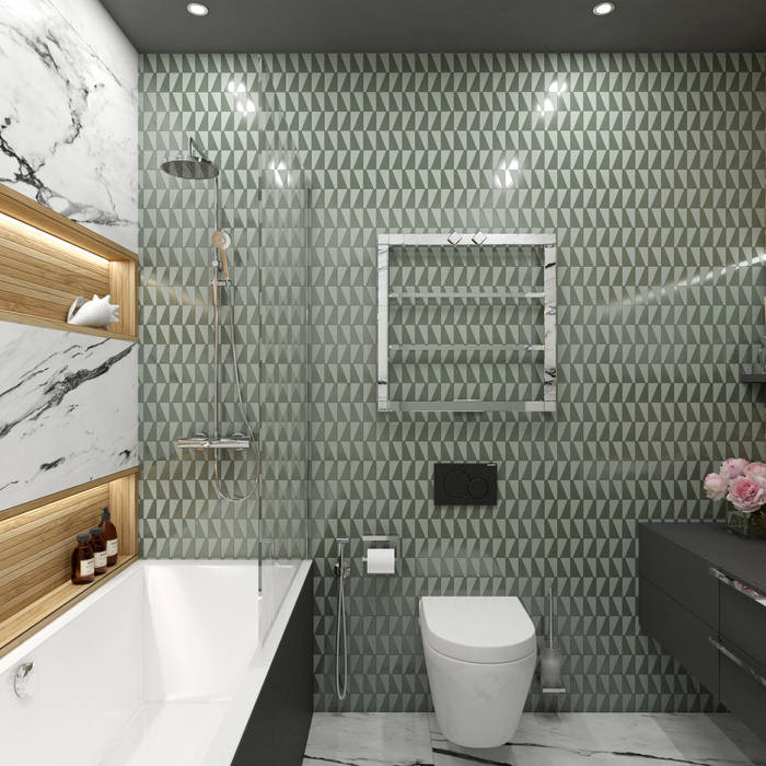 «Harmony», Wide Design Group Wide Design Group Scandinavian style bathroom