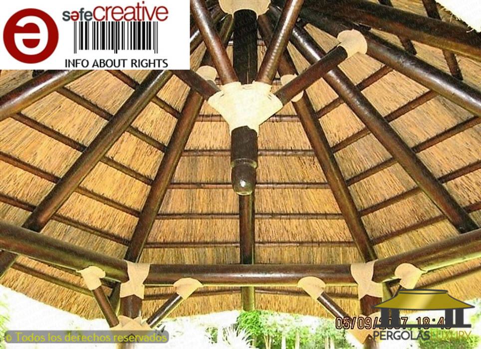 PERGOLA DE JUNCO EN LAGO -MARBELLA MALAGA PERGOLAS LUXURY Cobertizos