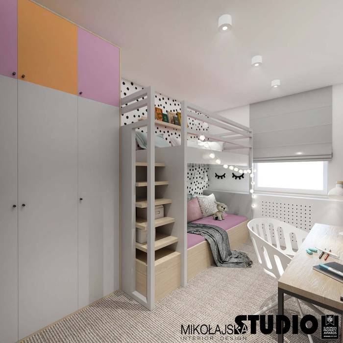 WROCŁAWSKIE 2-LEVEL, MIKOŁAJSKAstudio MIKOŁAJSKAstudio 아기 방