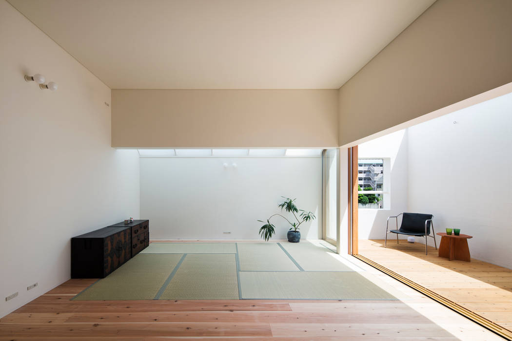 Here, There, Over there,, FUMIASO ARCHITECT & ASSOCIATES／ 阿曽芙実建築設計事務所 FUMIASO ARCHITECT & ASSOCIATES／ 阿曽芙実建築設計事務所 غرفة الميديا