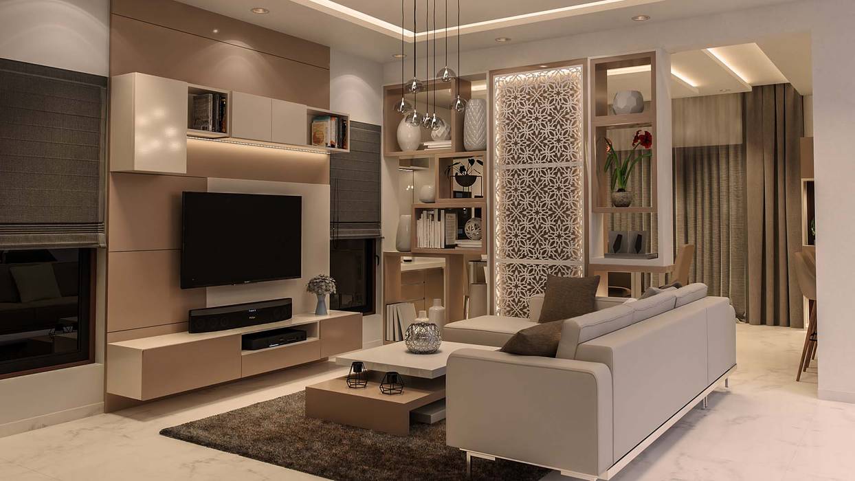 Living Room De Panache - Interior Architects Modern Living Room