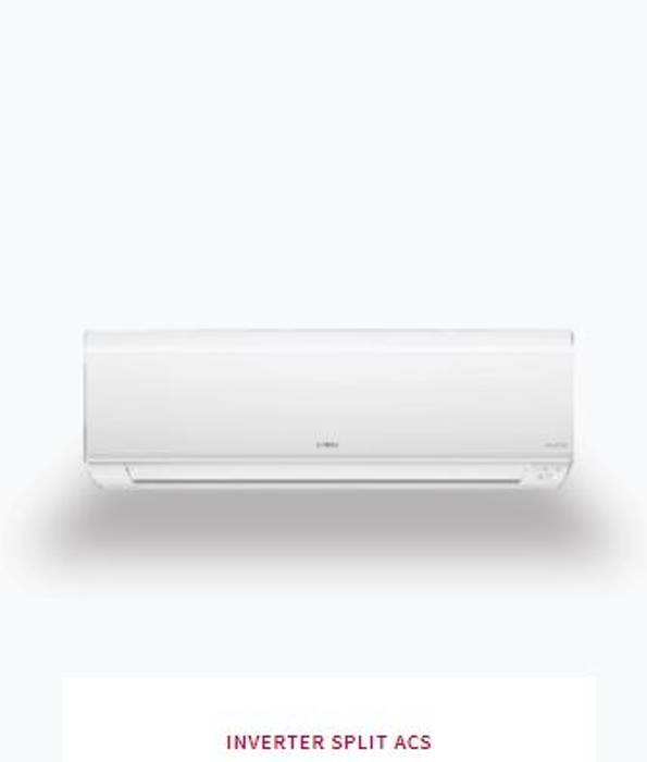 Energy-Efficient Air Conditioning Systems by Hitachi, Johnson Control-Hitachi Air Conditioning India Limited Johnson Control-Hitachi Air Conditioning India Limited Small bedroom Iron/Steel White