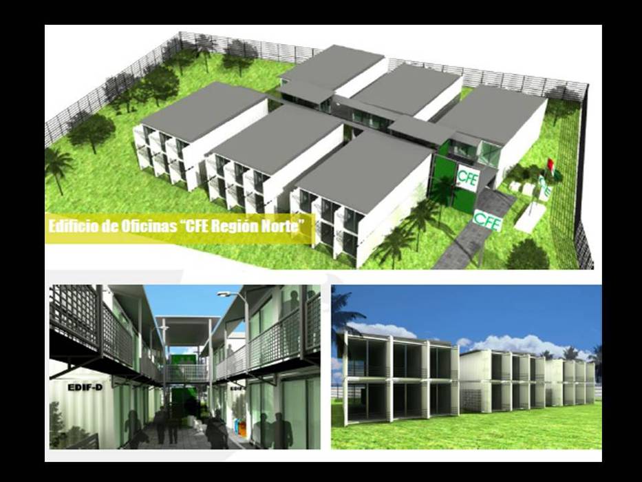 CONTEINERS ARQUITECTURA EN MOVIMIENTO, ELITE ARQUITECTOS elite_arquitectos@hotmail.com Te. 9933304930 ELITE ARQUITECTOS elite_arquitectos@hotmail.com Te. 9933304930 Casas industriales