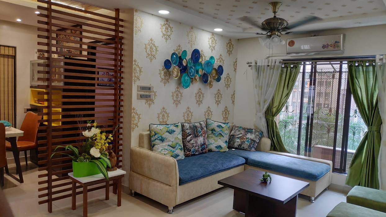 3bhk 1200 sq.ft flat in vasai hardik patil architects classic style