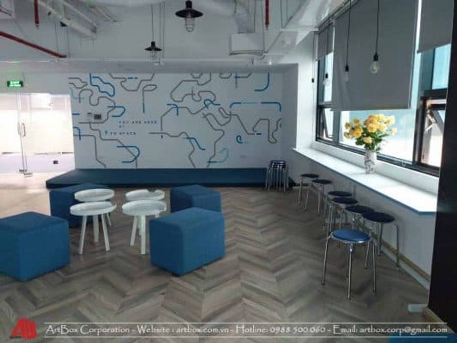 Thiết kế nội thất văn phòng V-Space Thiết Kế Nội Thất - ARTBOX Phòng học/văn phòng phong cách hiện đại