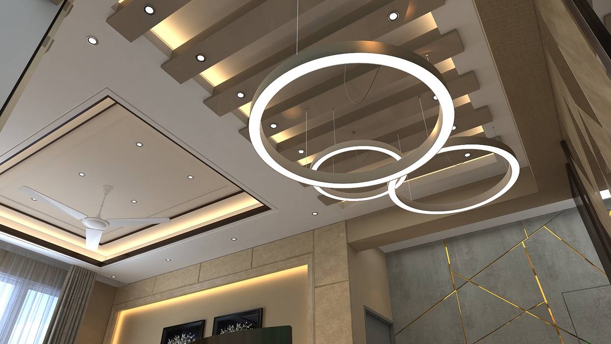 False Ceiling Design Modern Dining Room By Manglam Decor