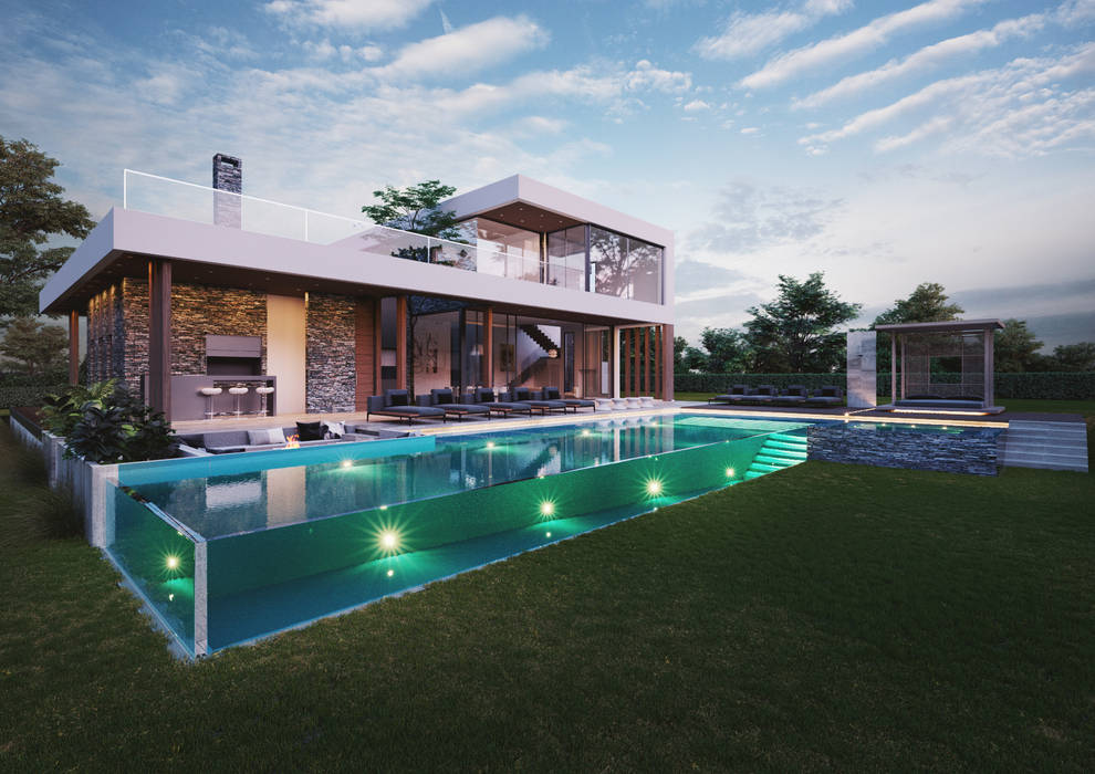 Buenos Aires Golf, T + T arquitectos T + T arquitectos Modern Pool