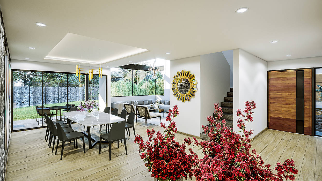 Proyecto Club Aleman, Urbyarch Arquitectura / Diseño Urbyarch Arquitectura / Diseño Rustic style dining room