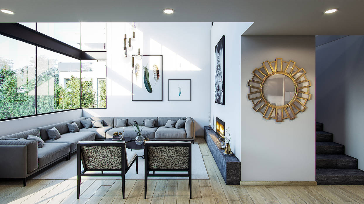 Proyecto Club Aleman, Urbyarch Arquitectura / Diseño Urbyarch Arquitectura / Diseño Rustic style living room