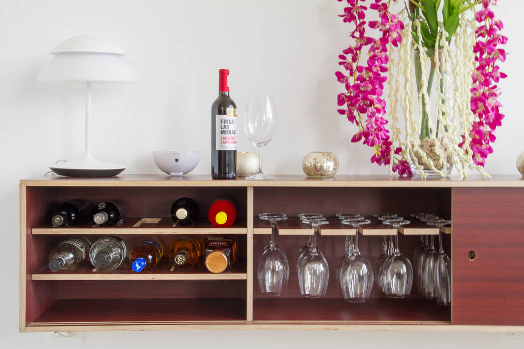 Cavas para Vino, RUMMI RUMMI Ruang Makan Modern Kayu Lapis Wine racks