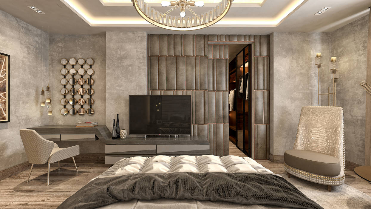 جنوب الاكاديمية القاهرة الجديدة مصر mockup studio غرفة نوم homify جنوب الاكاديمية القاهرة الجديدة مصر mockup studio غرفة نوم homify