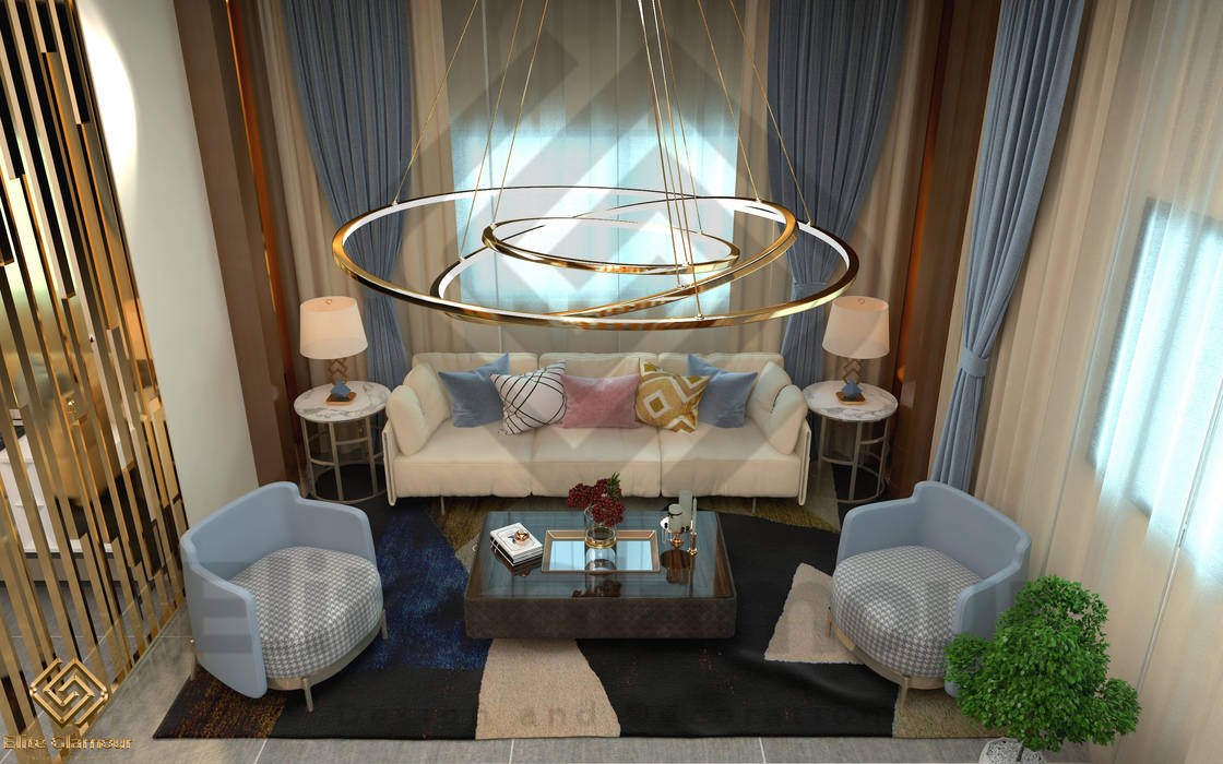 Sharqya Elite Glamour Design & Decoration Company غرفة المعيشة أريكة ومقاعد إسترخاء