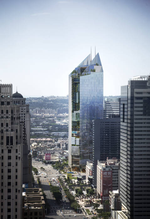 Commercial Bank Headquarters Mixed-use Project, Architecture by Aedas Architecture by Aedas Classic style study/office Metal Skyscraper,Building,Sky,Property,Urban design,World,Tower block,Cityscape,Tower,Condominium