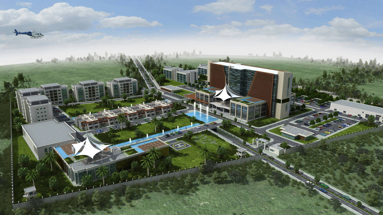 Cezayir VIP Hospital Atlas Group, ms mimarlık ms mimarlık Commercial spaces Bệnh viện