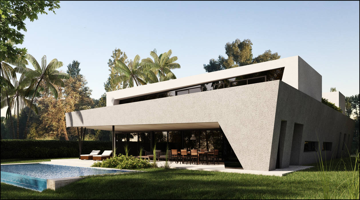 ESTILO MODERNO DE VANGUARDIA, Maximiliano Lago Arquitectura - Estudio Azteca Maximiliano Lago Arquitectura - Estudio Azteca Modern home