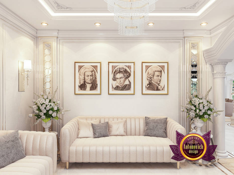 Gorgeous Piano Room in Clean Royal Interior, Luxury Antonovich Design Luxury Antonovich Design
