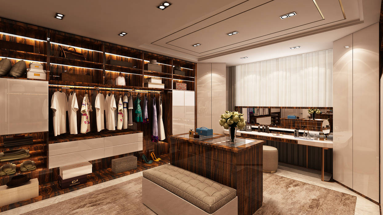 Closet - Projecto 3D para moradia no Estoril , Alpha Details Alpha Details Closets modernos