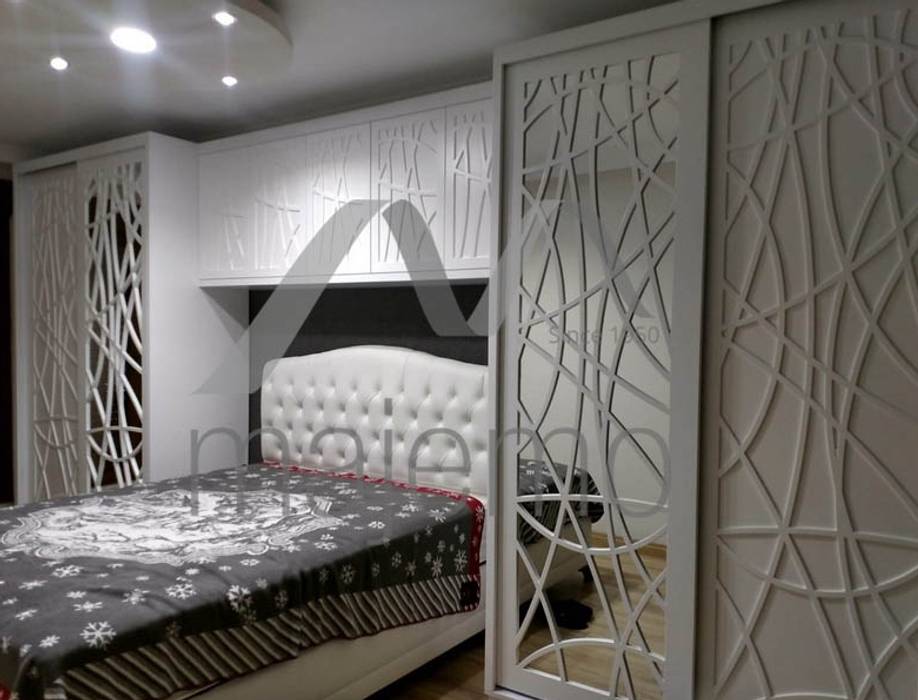 Vizyon Sitesi / Akçay, Majestik Mutfak & Mobilya Majestik Mutfak & Mobilya Спальня в средиземноморском стиле МДФ Шкафы для одежды и комоды