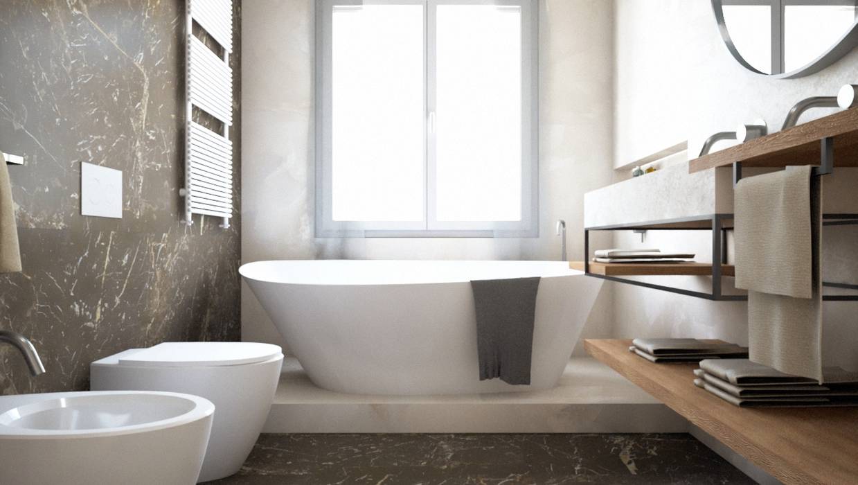 Bagno LoPa Architects Bagno in stile classico Bagno,Moderno,Contemporaneo,Classico