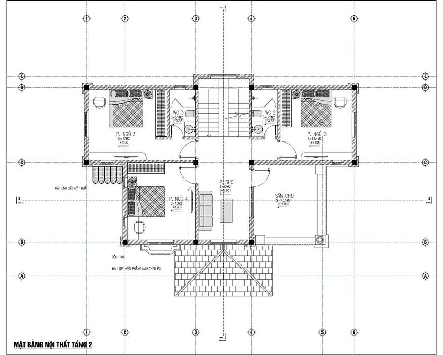 thiết kế biệt thự 3 tầng mái thái, Việt Architect Group Việt Architect Group Villas