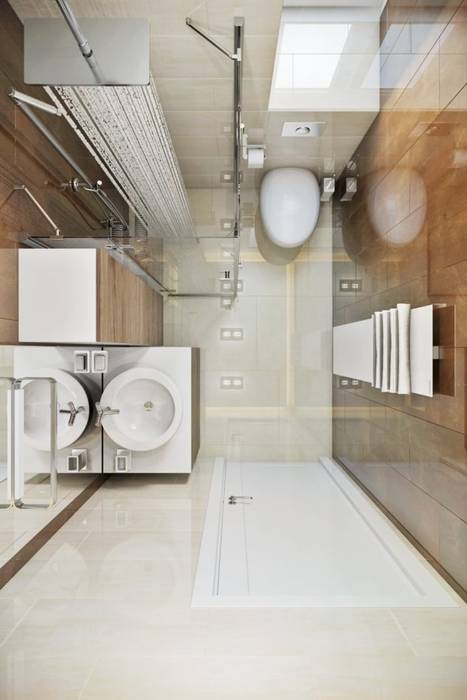 КП «Фаворит» Студия дизайна 'INTSTYLE' Ванная комната в скандинавском стиле Плитка