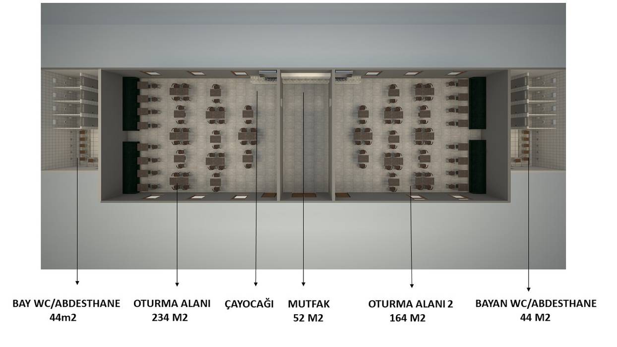 Camii Dinlenme ve Sohbet Odası Sosyal Alan Tasarımı, Mekgrup İç Mimari ve Dekorasyon Mekgrup İç Mimari ve Dekorasyon Commercial spaces Engineered Wood Transparent Event venues