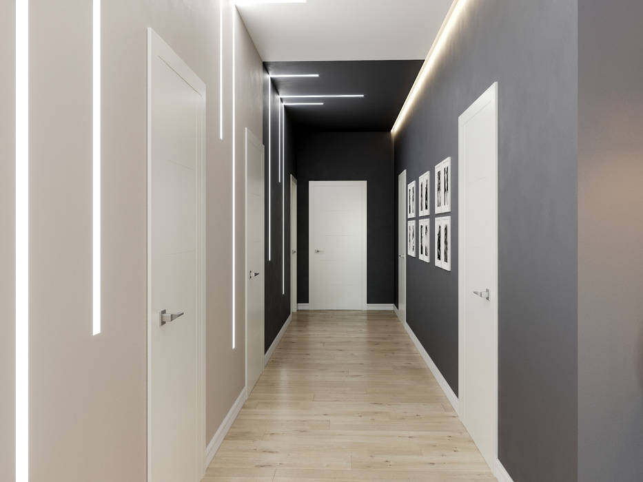 Коридор DesignNika Коридор, прихожая и лестница в стиле лофт коридор,серый,два цвета