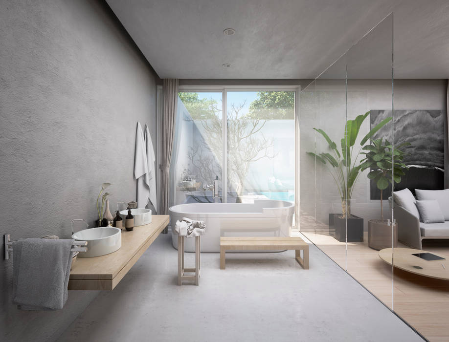 La Suite perfecta para tus vacaciones, S-AART S-AART Salle de bain minimaliste