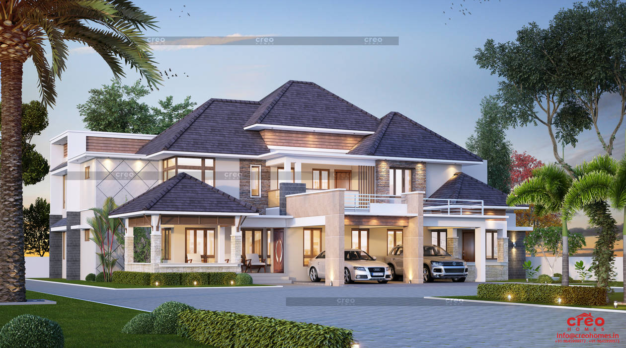 Top Ten designers in Kochi Creo Homes Pvt Ltd Bungalows