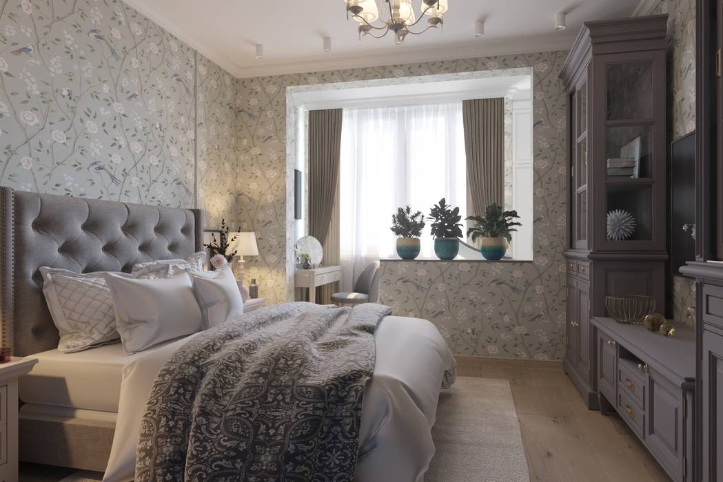 Измайловский бульвар, Студия дизайна "INTSTYLE" Студия дизайна 'INTSTYLE' Small bedroom Wood Wood effect