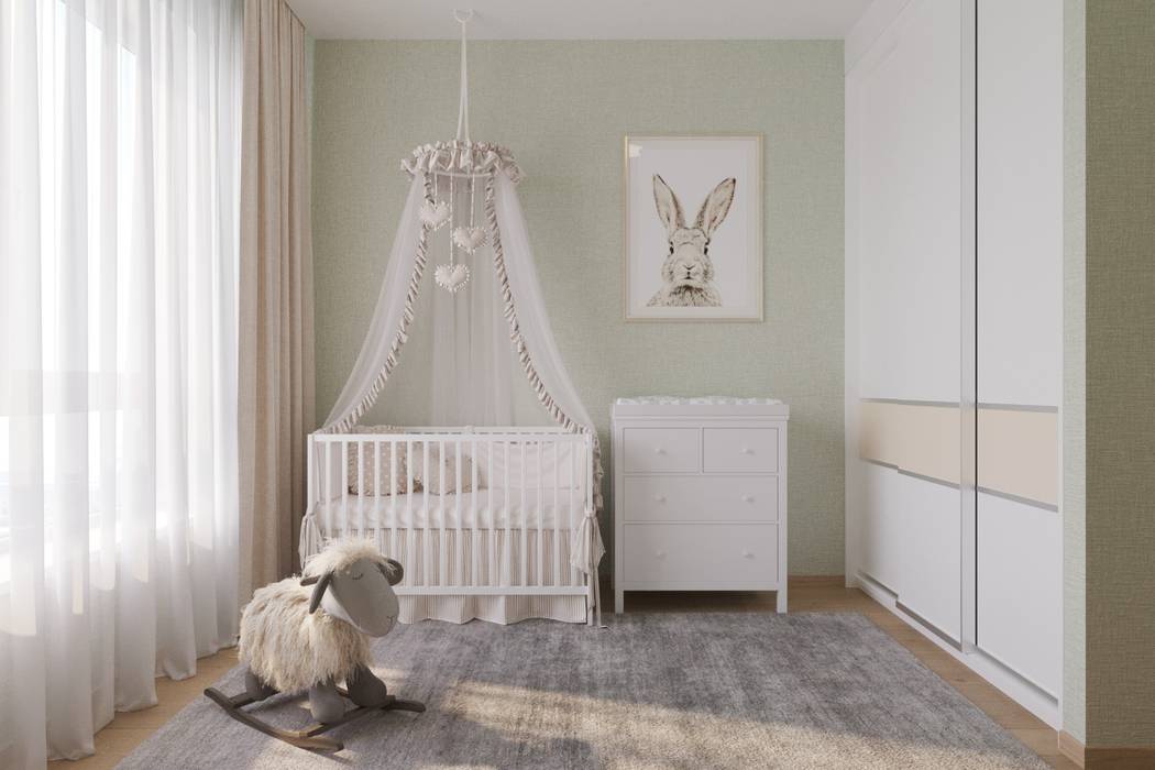 ЖК «Черняховского-19», Студия дизайна "INTSTYLE" Студия дизайна 'INTSTYLE' Baby room Wood Wood effect