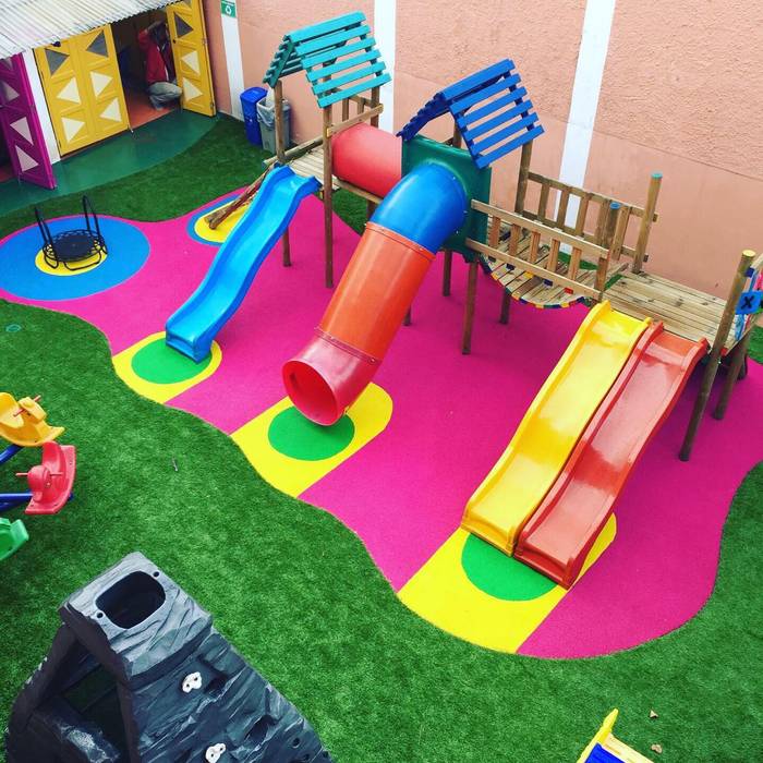 KIDS JARDIN INFANTIL BOGOTÁ, TikTAK ARQUITECTOS TikTAK ARQUITECTOS مساحات تجارية مطاط مدارس