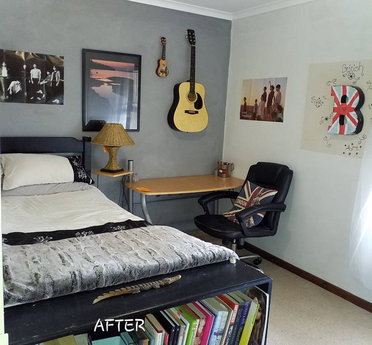 Teen Bedroom makeover, Shan Chi Feng Shui & Design Shan Chi Feng Shui & Design Quartos pequenos