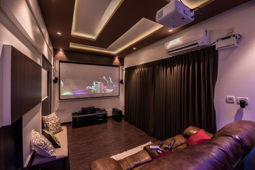 Home Theatre by Aikaa Designs Aikaa Designs Modern style media rooms