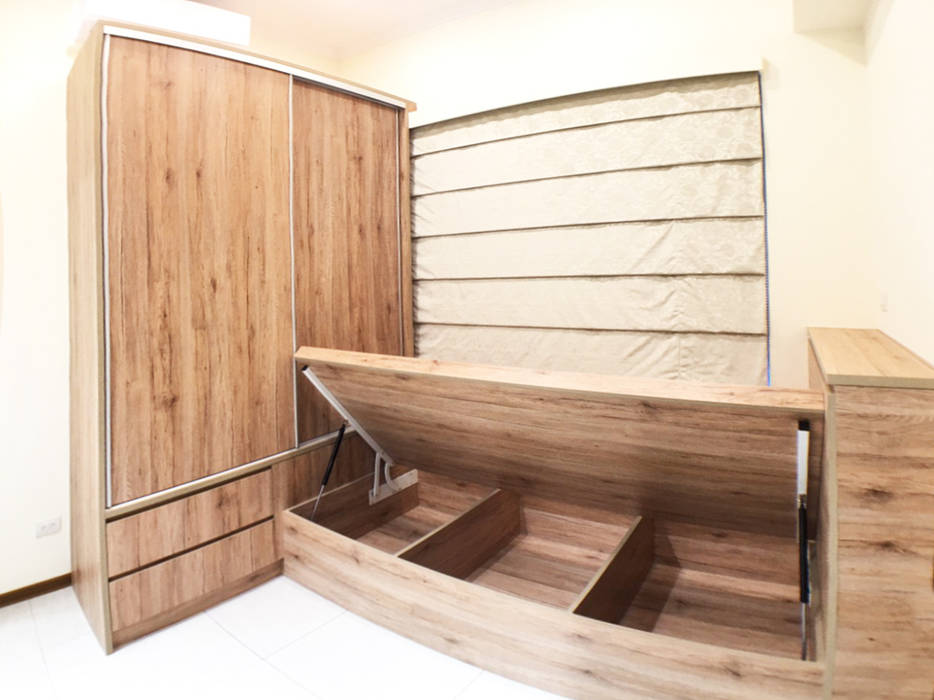 全室案例-台北市大同區-1, ISQ 質の木系統家具 ISQ 質の木系統家具 小臥室