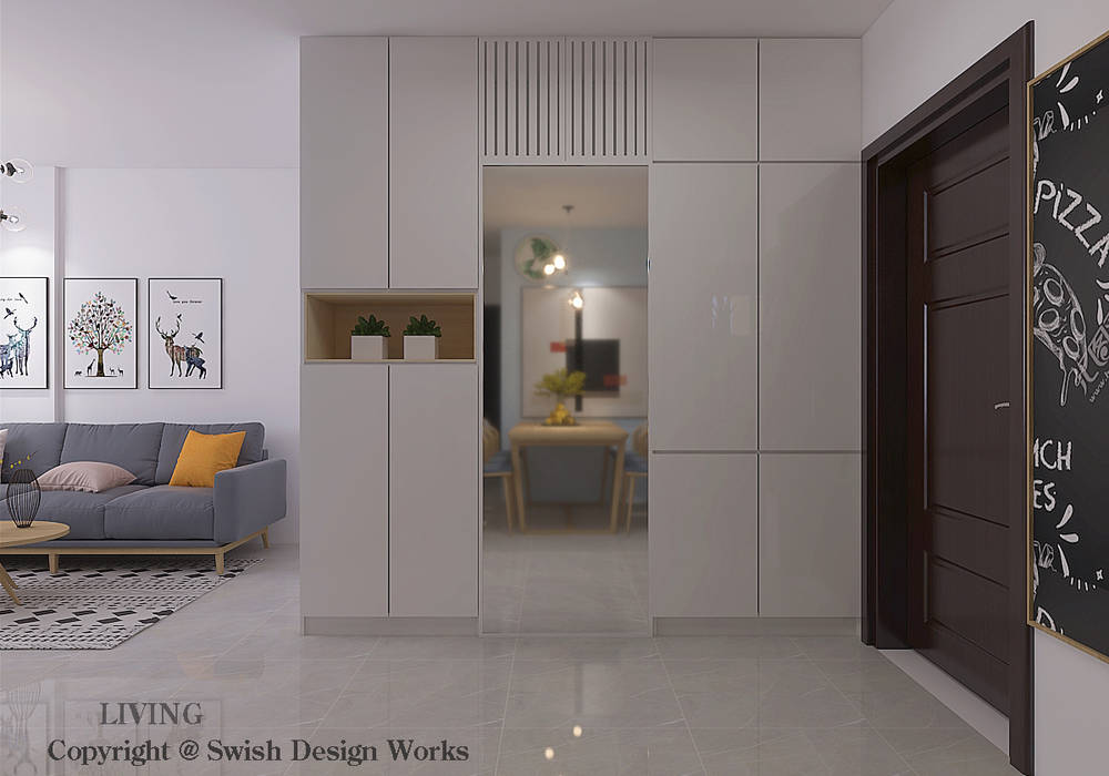St George's Lane, Swish Design Works Swish Design Works Pasillos, vestíbulos y escaleras de estilo moderno Contrachapado