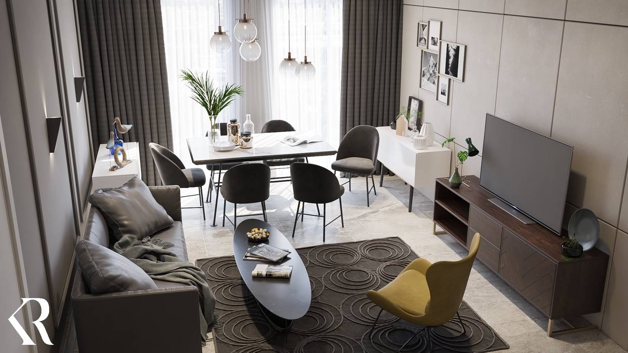 Living Room , KRDS - Khaled Rezk Design Studio KRDS - Khaled Rezk Design Studio Modern Living Room Accessories & decoration