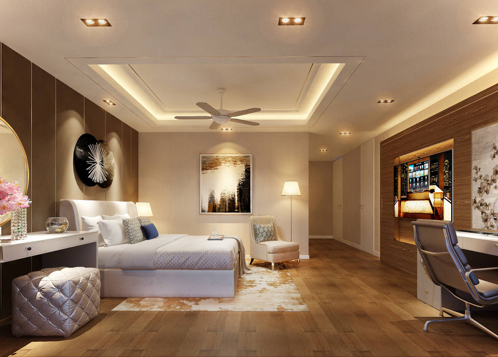 CHAM OASIS VILLA-M03 , RIKATA DESIGN RIKATA DESIGN Modern style bedroom