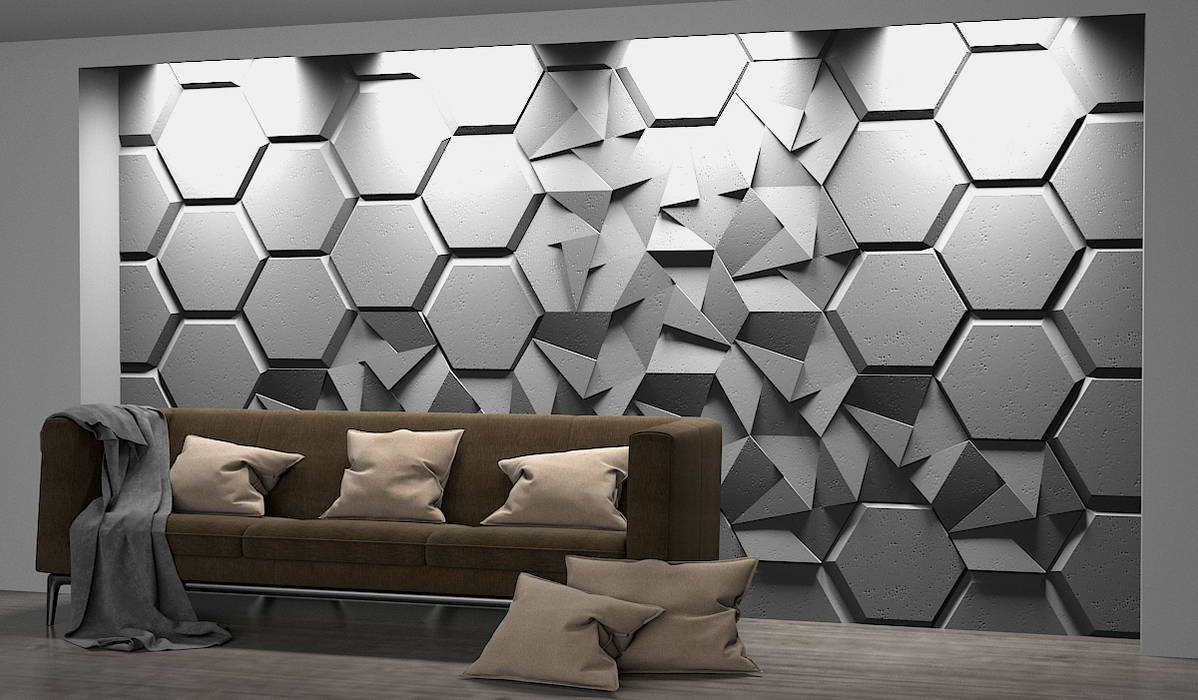 ZARIA 3d wall panels - Manufacturer ZICARO.PL, ZICARO - producent paneli dekoracyjnych ZICARO - producent paneli dekoracyjnych Dinding & Lantai Modern Keramik