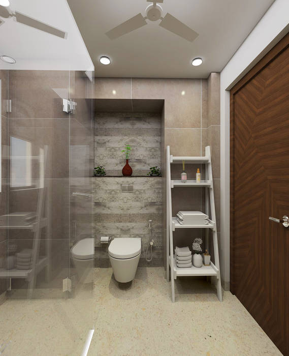 Modern Luxury Apartment Design, Tanish Dzignz Tanish Dzignz Modern bathroom