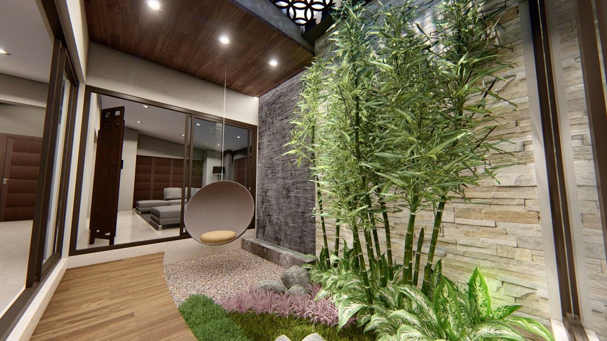 Jardín interior jardines modernos de sharkitectura moderno | homify