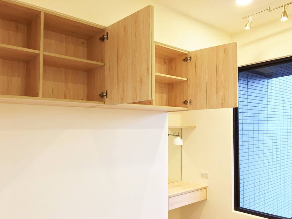 台北市內湖區(臥室、冰箱收納櫃、鞋櫃), ISQ 質の木系統家具 ISQ 質の木系統家具 臥室