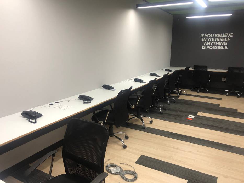 Proyecto oficinas Samara, Ataxia Servicios Ataxia Servicios Modern Study Room and Home Office Wood-Plastic Composite