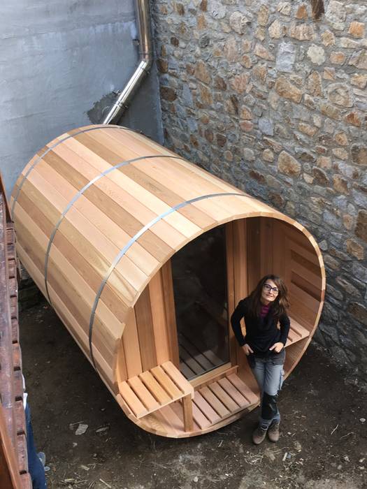 Montaje de una sauna nórdica en Vielha, CASÁRBOL CASÁRBOL Sauna