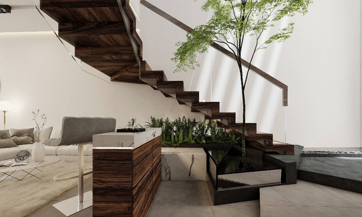 Increíble diseño de casa de lujo, Rebora Arquitectos Rebora Arquitectos Stairs لکڑی Wood effect