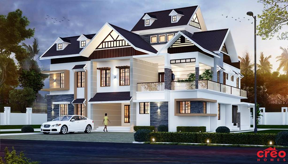 Top Ten designers in Kochi Creo Homes Pvt Ltd Asian style houses